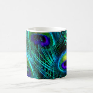 Pix Dezines Psychedelic Peacock Feather Kaffeetasse