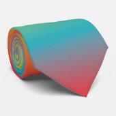 Pix Dezines rasierte Eis-/Retro-Neonfarben Krawatte (Gerollt)