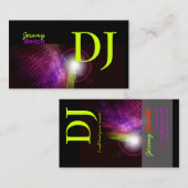 Pix Dezines Retro DJ+Disco Visitenkarte (Vorne/Hinten)