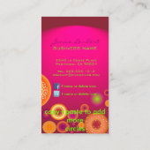 Pix Dezines Retro fette Weihnachtsschmuck Visitenkarte (Rückseite)