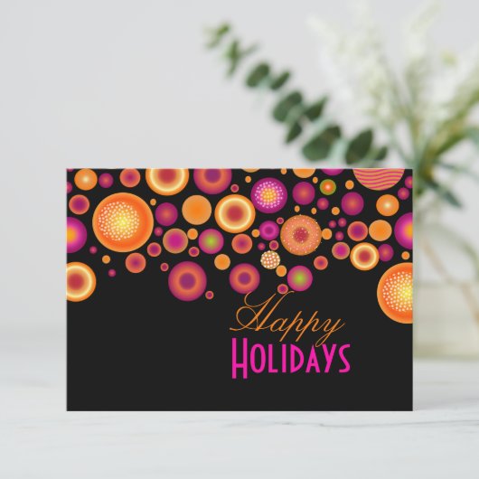 Pix Dezines Retro Frische Weihnachtsschmuck|Kalend Einladung (Stehend Vorderseite)