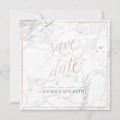Pix Dezines RETT DATE|BLUSH PINK FUN SCRIPT+MARBLE Save The Date (Vorderseite)
