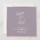 Pix Dezines RETT DATE|BLUSH PINK FUN SCRIPT Save The Date (Vorderseite)