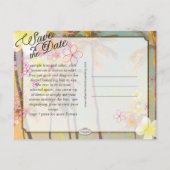 Pix Dezines/rett Date/hula dream/Vintag hawaii Ankündigungspostkarte (Rückseite)