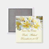 Pix Dezines Rett Date, Plumeria Lei Magnet (Vorderseite/Rückseite)
