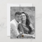 Pix Dezines Rett Datum/Grüne, Monstera Save The Date (Rückseite)