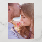 Pix Dezines Rettete unser Date Luxe Calligraphie Folieneinladung (Rückseite)