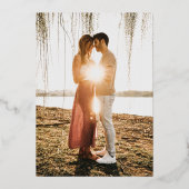 Pix Dezines Rettete unser Date Luxe Calligraphie Folieneinladung (Rückseite)