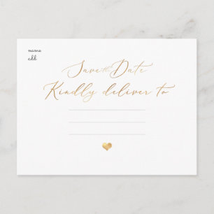 Pix Dezines Rettete unser Datum, Imitate Goldkalli Postkarte