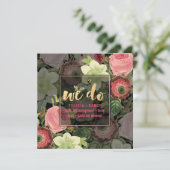 Pix Dezines Rose Garten Einladung (Stehend Vorderseite)