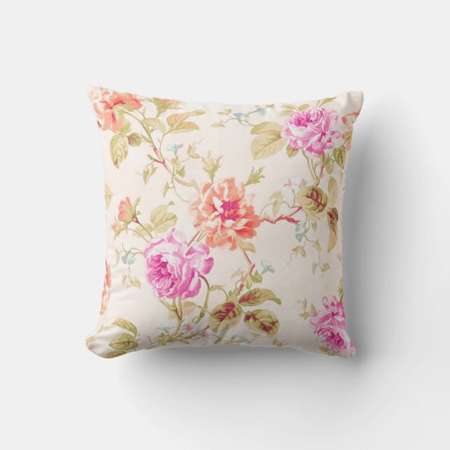 Pix Dezines Rose Garten Kissen (Vorderseite)