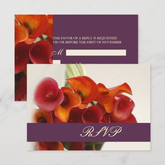 Pix Dezines RSVP Karte (Vorne/Hinten)