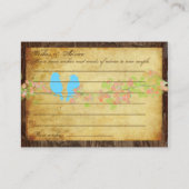 Pix Dezines Rustic Love Birds, Ratgeber Karten (Rückseite)