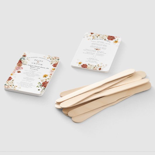 Pix Dezines Rustikales Wasserfarbenfall Garten Blu Fächer (Non-assembled)