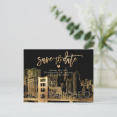 Pix Dezines San Francisco Save the Date Ankündigungspostkarte (Stehend Vorderseite)