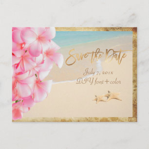 Pix Dezines/Save the Date/Vintag hawaii Ankündigungspostkarte