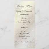 Pix Dezines Schneeflocken auf Eis, Menü Menükarte (Vorderseite)