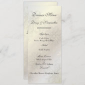 Pix Dezines Schneeflocken auf Eis, Menü Menükarte (Vorne/Hinten)