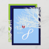 Pix Dezines Snowbirds Tischkarten Postkarte (Vorne/Hinten)