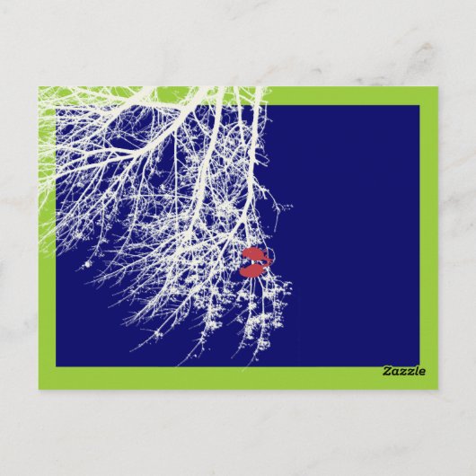 Pix Dezines Snowbirds Tischkarten Postkarte (Rückseite)