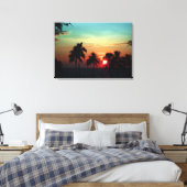 Pix Dezines Sonnenuntergang am Strand von Mauna Leinwanddruck (Insitu (Schlafzimmer))