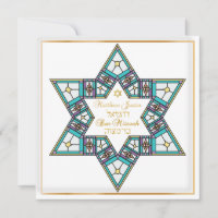 Pix Dezines Stainedglass star/ Bar Mitzvah
