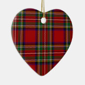 Pix Dezines-Stewart-Tartan Keramik Ornament (Rechts)