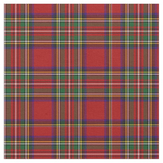 Pix Dezines-Stewart-Tartan Stoff (Nahaufnahme)