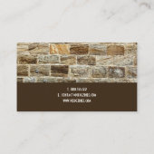 Pix Dezines Stonemasons, Steinarbeiter Visitenkarte (Rückseite)