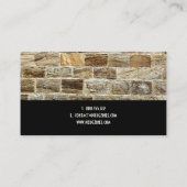 Pix Dezines Stonemasons, Steinarbeiter Visitenkarte (Rückseite)