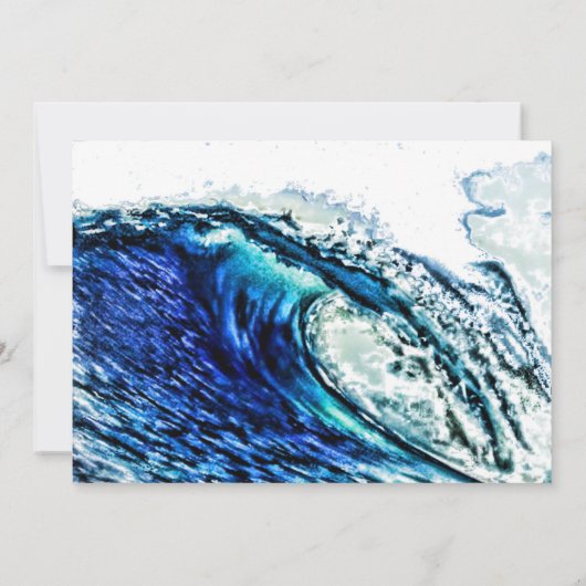 Pix Dezines Surfs Up Beach Bar Mitzvah Einladung (Rückseite)