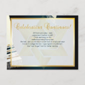 Pix Dezines Tallit Mitzvah Celebration/Aquamarin g Einladungspostkarte (Rückseite)