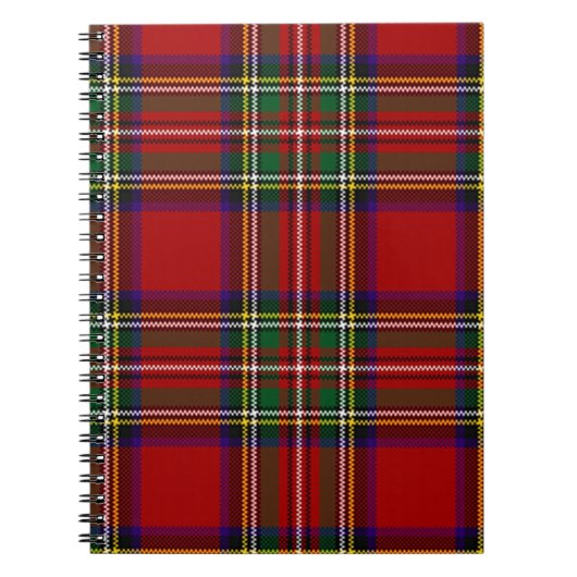 Pix Dezines tartan, Stewart-Clan Notizblock (Vorderseite)