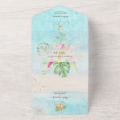 Pix Dezines Tropical Paradise Beach Event All In One Einladung (Außenbereich)