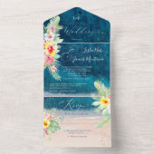 Pix Dezines Tropical Paradise Beach Event All In One Einladung (Innen Boden)