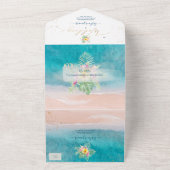 Pix Dezines Tropical Paradise Beach Event All In One Einladung (Außenbereich)