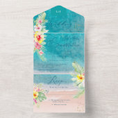 Pix Dezines Tropical Paradise Beach Event All In One Einladung (Innen Boden)