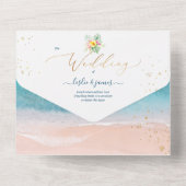 Pix Dezines Tropical Paradise Beach Event All In One Einladung (Rückseite)