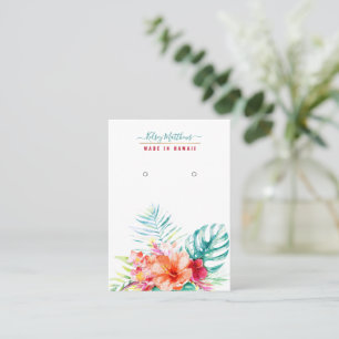 Pix Dezines Tropisches Paradies Ohrringe Visitenkarte