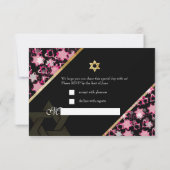 Pix Dezines uAwg grunge stars/Bat Mitzvah Einladung (Rückseite)