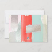 Pix Dezines UAWG w Meal, Moderne Kunst, Minze Cora RSVP Karte (Rückseite)