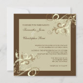 Pix Dezines VANILLA WIRBEL/CAFE AU LAIT Einladung (Vorderseite)