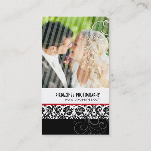 Pix Dezines Vintag Grunge Damask / Aqua Visitenkarte (Vorderseite)