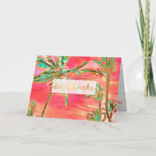 Pix Dezines Vintag Hawaii/Vielen Dank Dankeskarte