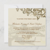 Pix Dezines Vintag Venezia, Rialto Brücke/Wirbel Einladung (Rückseite)