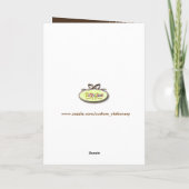 Pix Dezines Vintage Creme Wirbel Dankeskarte (Rückseite)