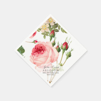 Pix Dezines Vintage Rose/Botanische Kunst Serviette