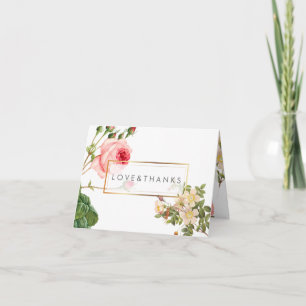 Pix Dezines Vintage Rose/Redoute/Vielen Dank Dankeskarte