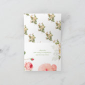 Pix Dezines Vintage Rose/Redoute/Vielen Dank Dankeskarte (Innenseite)