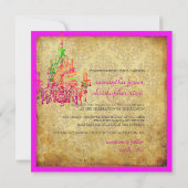 Pix Dezines Vintager Muranoglas-Kronleuchter + Dam Einladung (Rückseite)